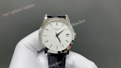 TW Factory Patek Philippe Calatrava 9015 Movement 38mm White Face Watch
